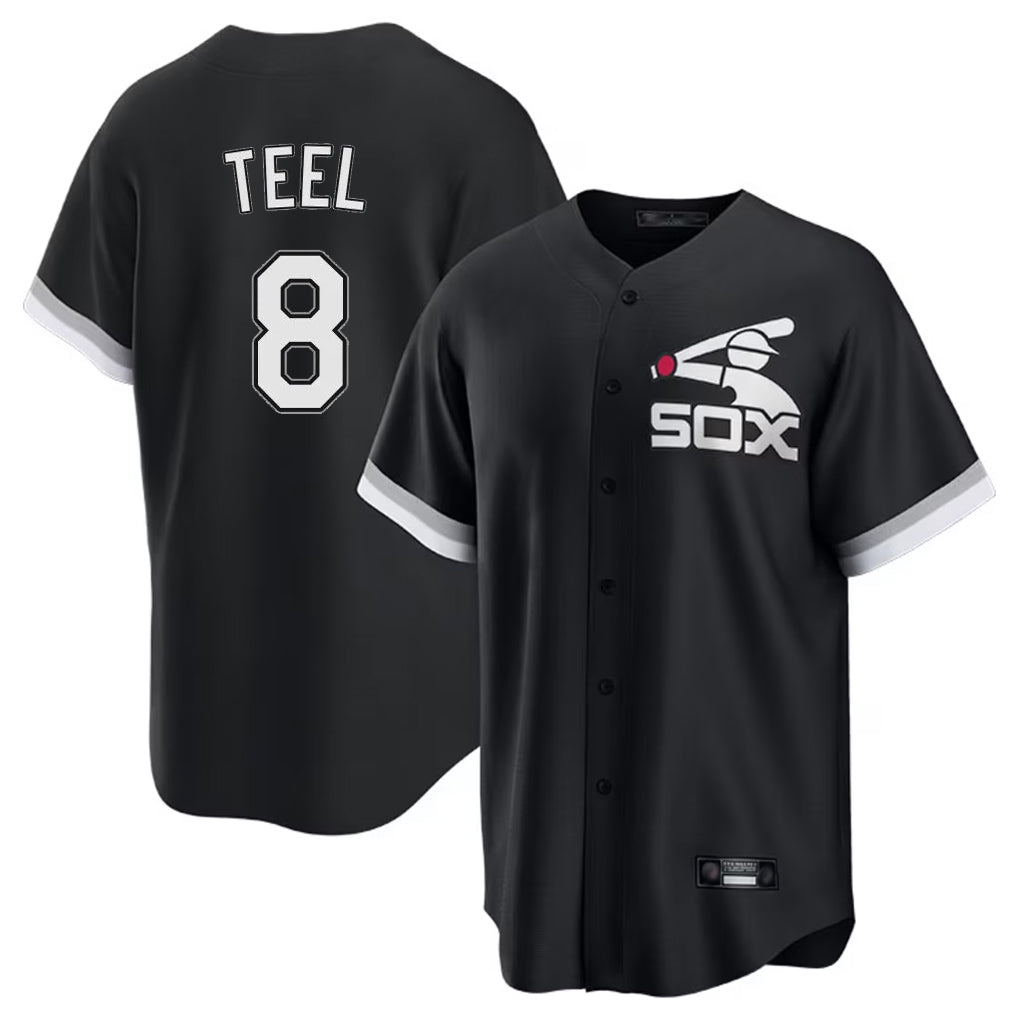 Kooe C.White Sox #8 Kyle Teel Player Black Spring Training Game Stitched Jerseys