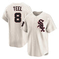 Kooe C.White Sox #8 Kyle Teel Player Cream Cooperstown Collection Limited Home Stitched Jerseys