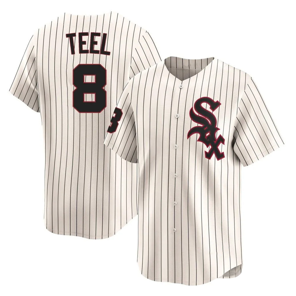 Kooe C.White Sox #8 Kyle Teel Player Cream Cooperstown Collection Limited Home Stitched Jerseys