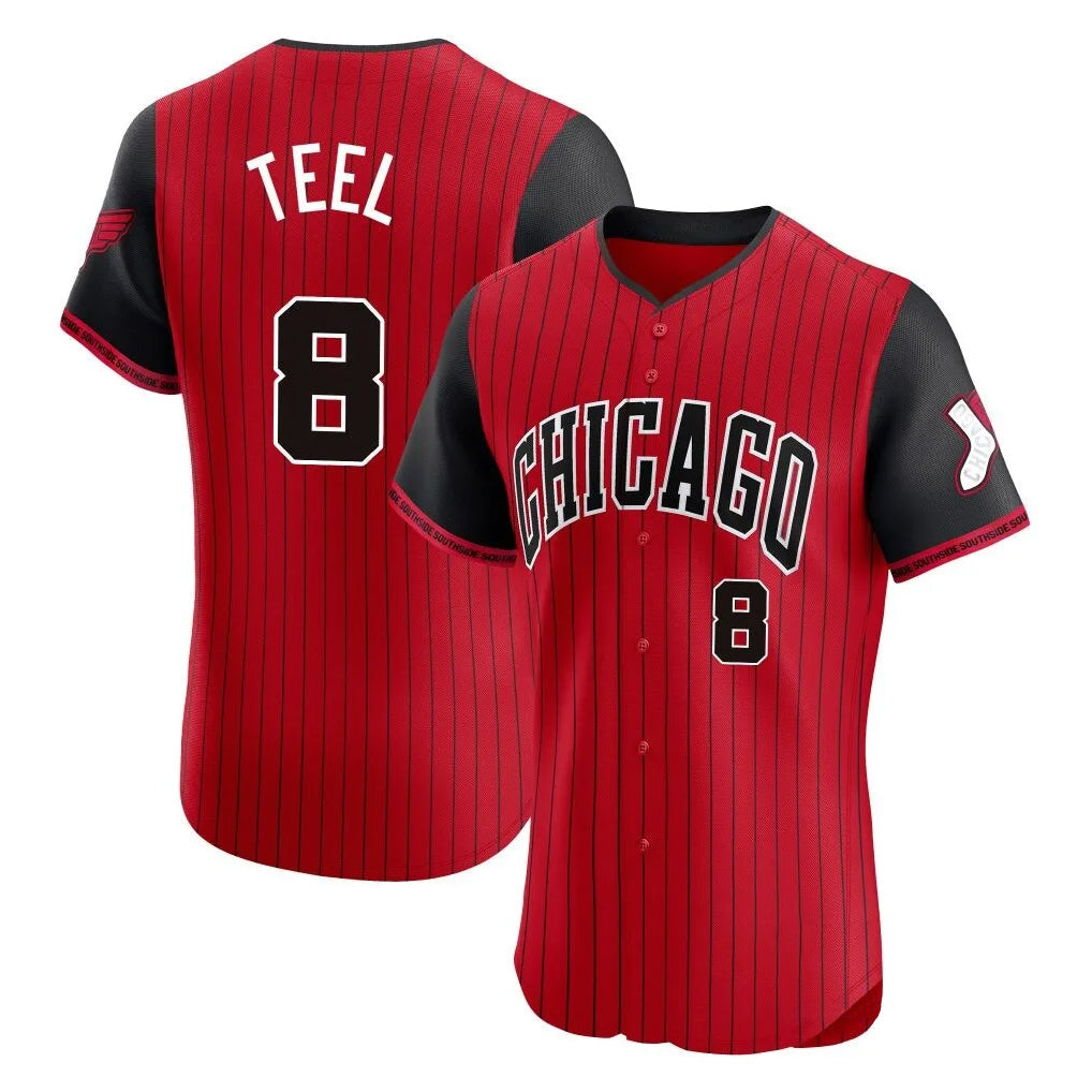 Kooe C.White Sox #8 Kyle Teel Player Red City Connect Limited Elite Home Stitched Jerseys