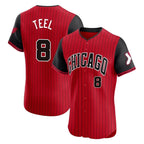 Kooe C.White Sox #8 Kyle Teel Player Red City Connect Limited Elite Home Stitched Jerseys