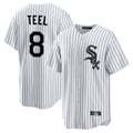 Kooe C.White Sox #8 Kyle Teel Player White Stripe Home Game Stitched Jerseys