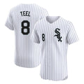 Kooe C.White Sox #8 Kyle Teel Player White Stripe Limited Elite Home Stitched Jerseys