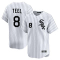 Kooe C.White Sox #8 Kyle Teel Player White Stripe Limited Home Stitched Jerseys