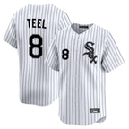 Kooe C.White Sox #8 Kyle Teel Player White Stripe Limited Home Stitched Jerseys