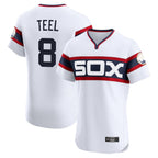 Kooe C.White Sox #8 Kyle Teel Player White T-shirt Limited Elite Home Stitched Jerseys
