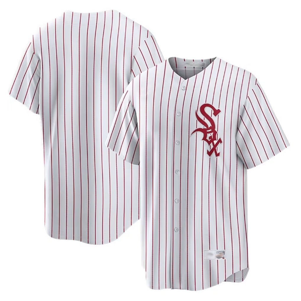 Kooe C.White Sox ## White Sox Blank Player Red Stripe White Home Game Stitched Jerseys