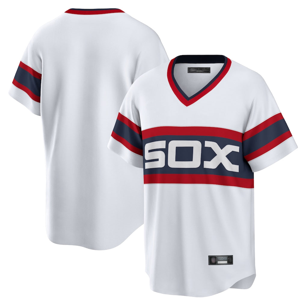 Kooe C.White Sox ## White Sox Blank Player White T-shirt Home Game Stitched Jerseys