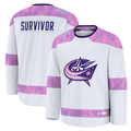 Kooe CB.Jackets White Hockey Fights Cancer Survivor Practice Jersey