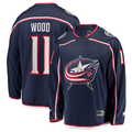 Kooe CB.Jackets #11 Miles Wood Navy Home Breakaway Jersey