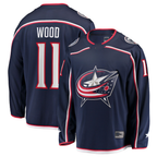 Kooe CB.Jackets #11 Miles Wood Navy Home Breakaway Jersey