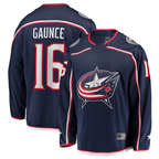 Kooe CB.Jackets #16 Brendan Gaunce Navy Home Breakaway Jersey