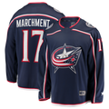 Kooe CB.Jackets #17 Mason Marchment Navy Home Premier Breakaway Player Jersey