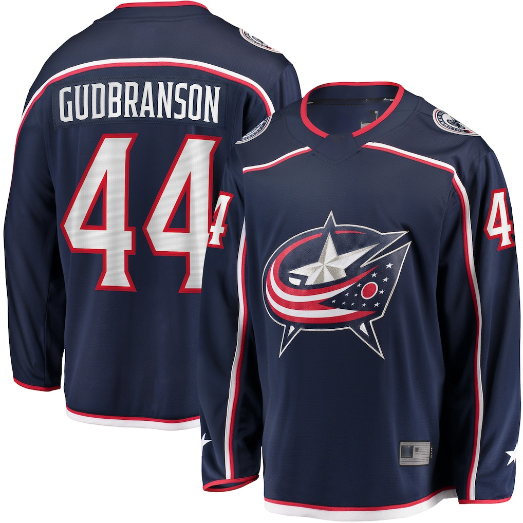 Kooe CB.Jackets #44 Erik Gudbranson Navy Home Breakaway Player Jersey