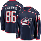 Kooe CB.Jackets #86 Kirill Marchenko Navy Home Breakaway Jersey