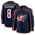 Kooe CB.Jackets #8 Zach Werenski Navy Home Premium Jersey