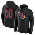Kooe Custom A.Cardinals Black Salute to Service Pullover Hoodies Any Name & Numbers Stitched Jerseys