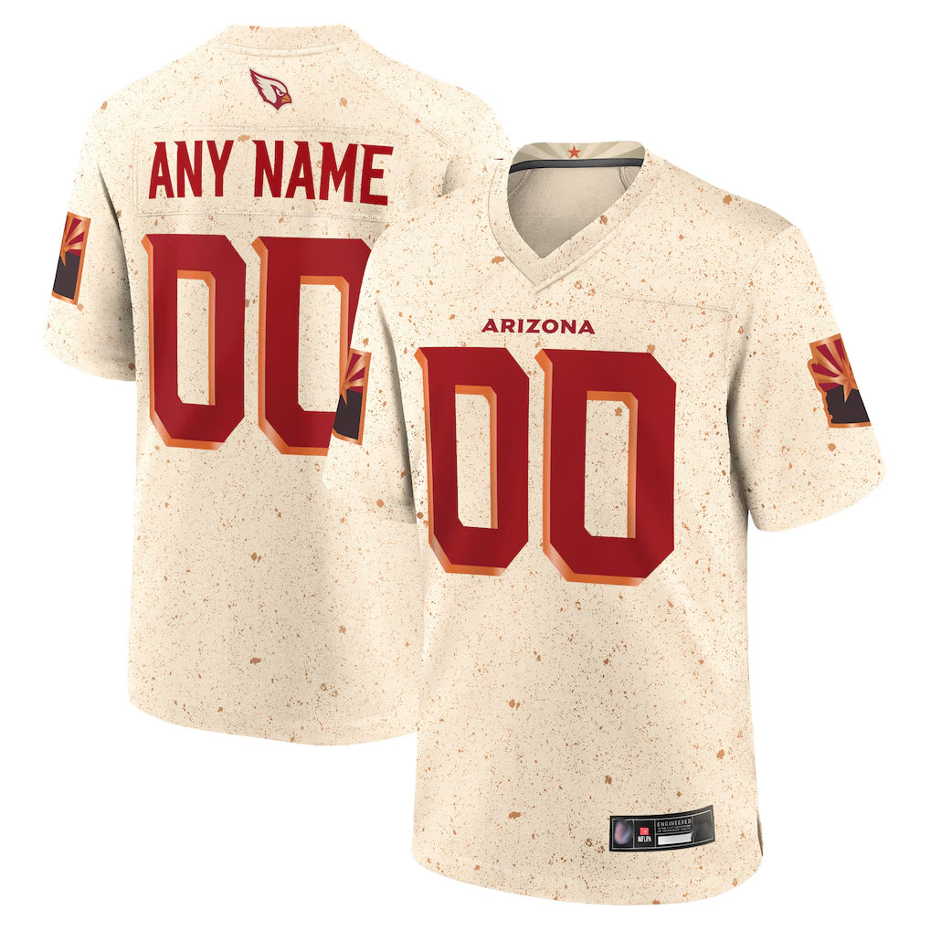 Kooe Custom A.Cardinals Cream Rivalries Collection Home Game Stitched Jerseys