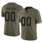 Kooe Custom A.Cardinals Olive Salute To Service Limited Game Stitched Jerseys