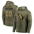 Kooe Custom A.Cardinals Olive Salute to Service Limited Hoodie Any Name & Numbers Stitched Jerseys