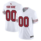 Kooe Custom A.Cardinals White Vapor F.U.S.E. Limited Home Game Stitched Jerseys