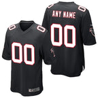Kooe Custom A.Falcons Black Alternate Game Stitched Jerseys