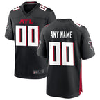 Kooe Custom A.Falcons Black Home Game Stitched Jerseys