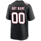 Kooe Custom A.Falcons Black Throwback Game Stitched Jerseys