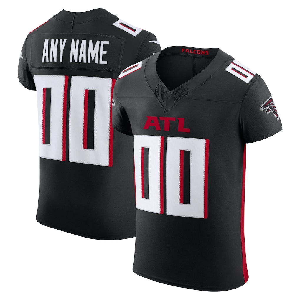 Kooe Custom A.Falcons Black Vapor F.U.S.E. Elite Stitched Jerseys