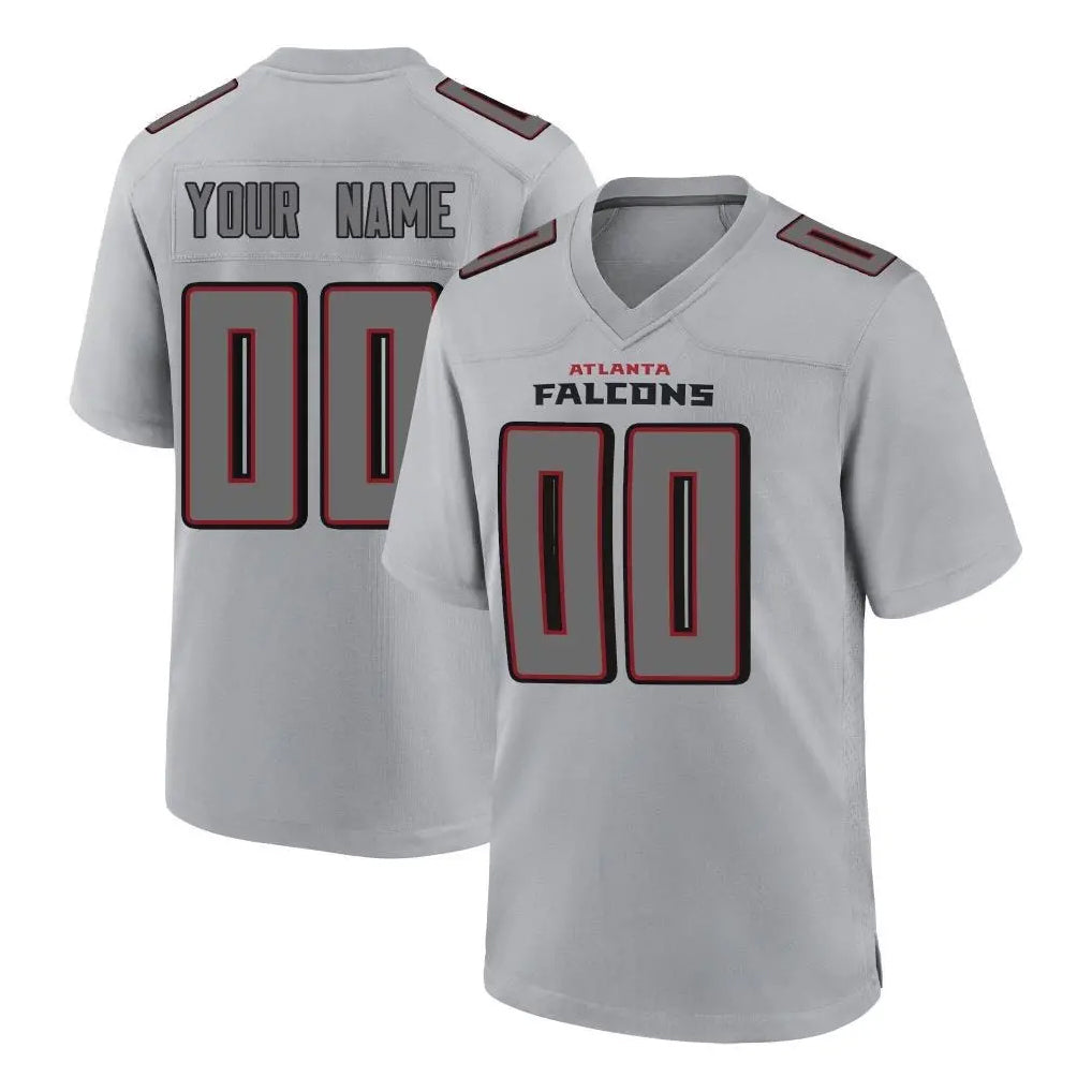 Kooe Custom A.Falcons Gray Fashion Home Game Any Name & Numbers Stitched Jerseys