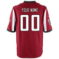 Kooe Custom A.Falcons Red Game Stitched Jerseys