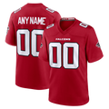 Kooe Custom A.Falcons Red Game Stitched Jerseys