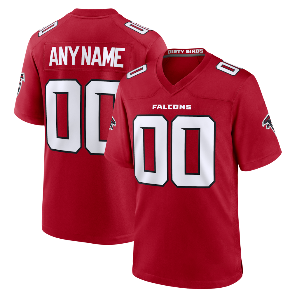 Kooe Custom A.Falcons Red Game Stitched Jerseys
