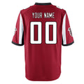 Kooe Custom A.Falcons Red Home Game Any Name & Numbers Stitched Jerseys