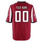Kooe Custom A.Falcons Red Home Game Any Name & Numbers Stitched Jerseys
