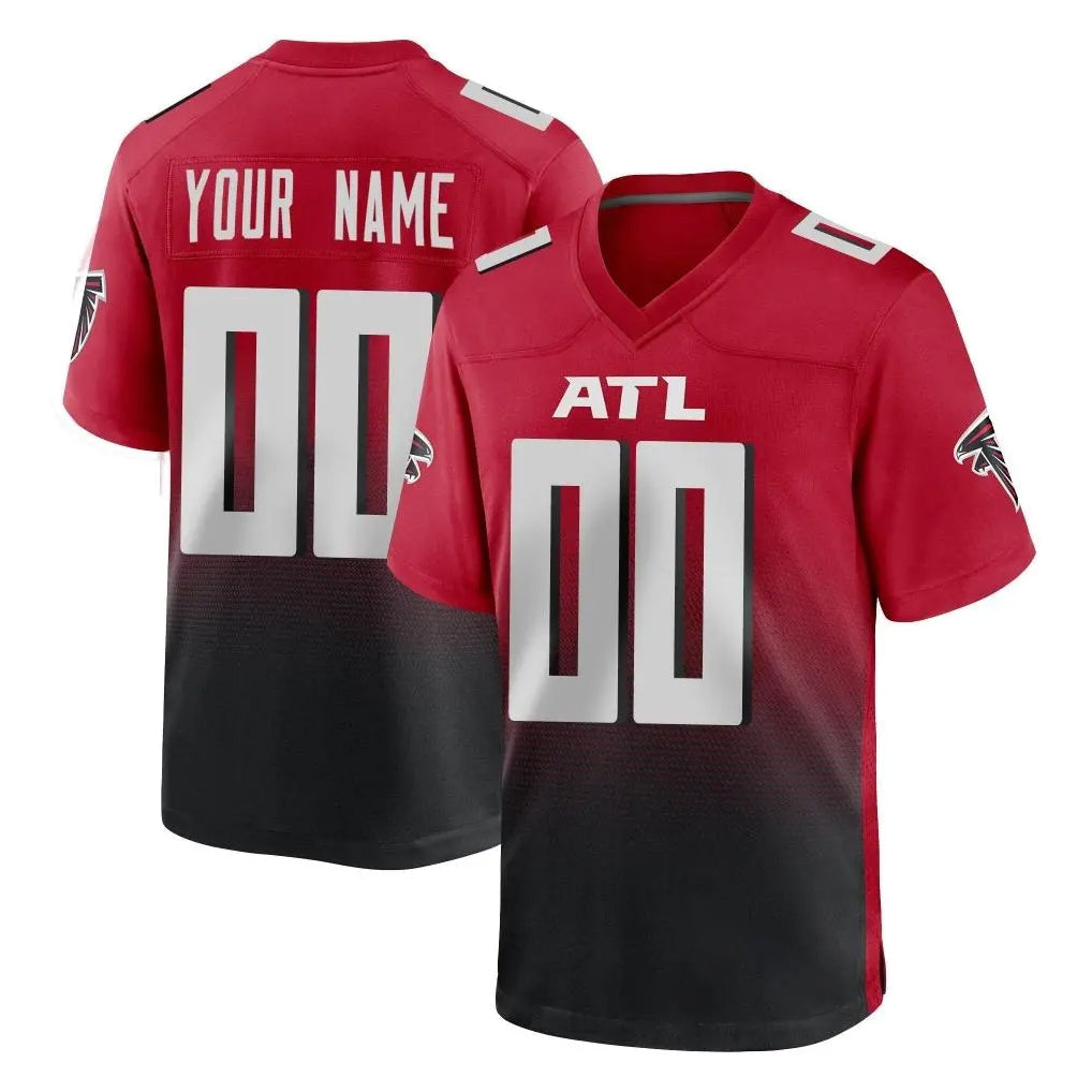 Kooe Custom A.Falcons Red Limited Home Game Any Name & Numbers Stitched Jerseys