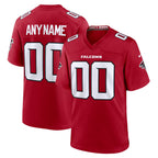 Kooe Custom A.Falcons Red Replica Home Game Any Name & Numbers Stitched Jerseys