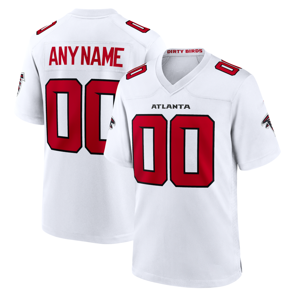 Kooe Custom A.Falcons White Game Stitched Jerseys