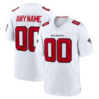 Kooe Custom A.Falcons White Replica Home Game Any Name & Numbers Stitched Jerseys