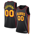 Kooe Custom A.Hawks Black 2022-23 Swingman Jerseys - Statement Edition