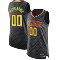 Kooe Custom A.Hawks Black Authentic Jerseys - Icon Edition