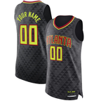 Kooe Custom A.Hawks Black Authentic Jerseys - Icon Edition