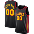 Kooe Custom A.Hawks  Black Swingman Jerseys - Statement Edition