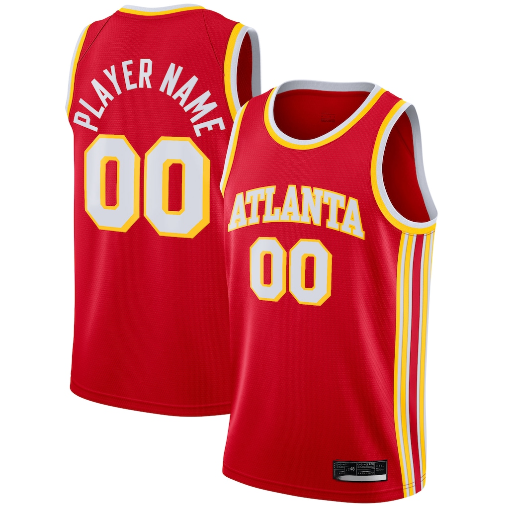 Kooe Custom A.Hawks Red 2020-21 Swingman Jerseys - Icon Edition