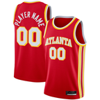 Kooe Custom A.Hawks Red 2020-21 Swingman Jerseys - Icon Edition