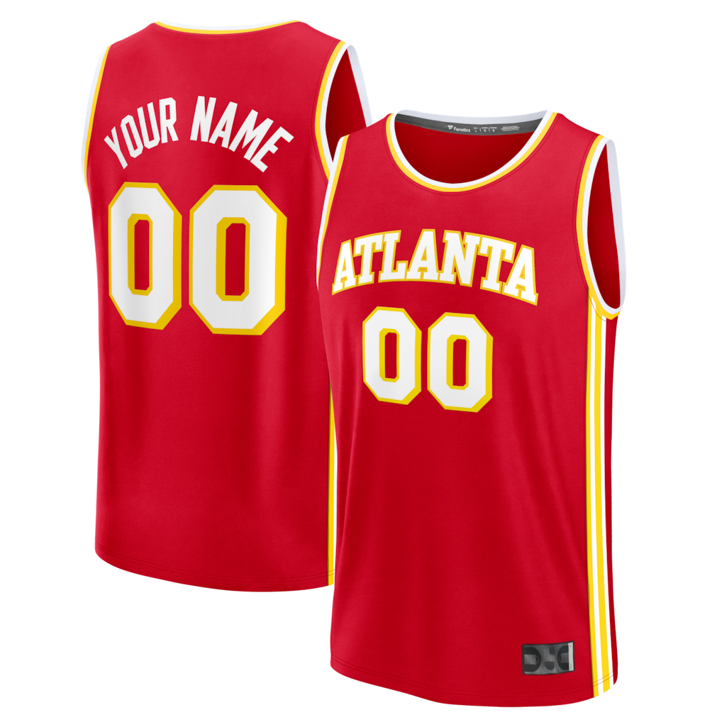 Kooe Custom A.Hawks Red Fast Break Jerseys - Icon Edition