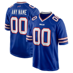 Kooe Custom B.Bills Royal Royal Game Stitched Jerseys