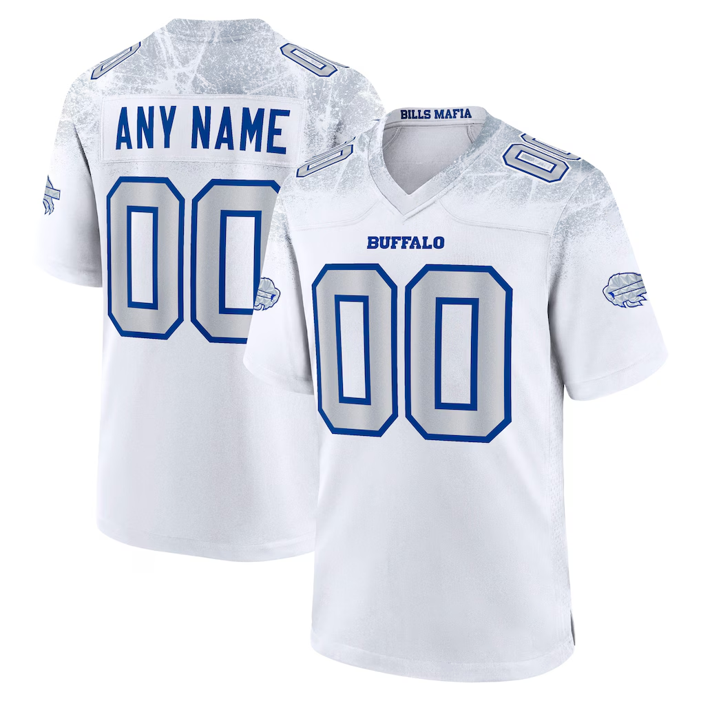 Kooe Custom B.Bills White 2025 Rivalries Collection Game Stitched Jerseys