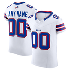 Kooe Custom B.Bills White Vapor F.U.S.E. Elite Stitched Jerseys