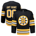 Kooe Custom B.Bruins Black Home Authentic Pro Stitched Jerseys